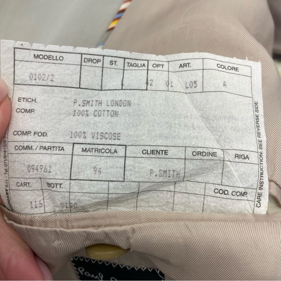 Paul Smith Made in Italy Sport Coat Jacket 42 Tan - Picture 8 of 11